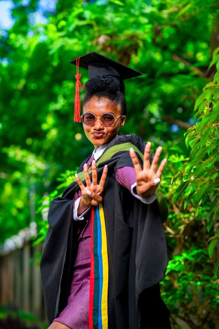 Graduation day, hands up