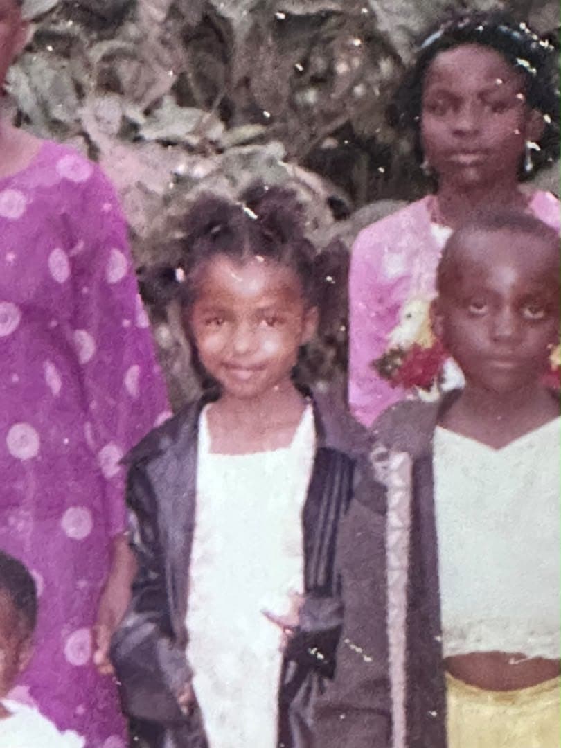 Jackline Malavanu as a child, from the family album