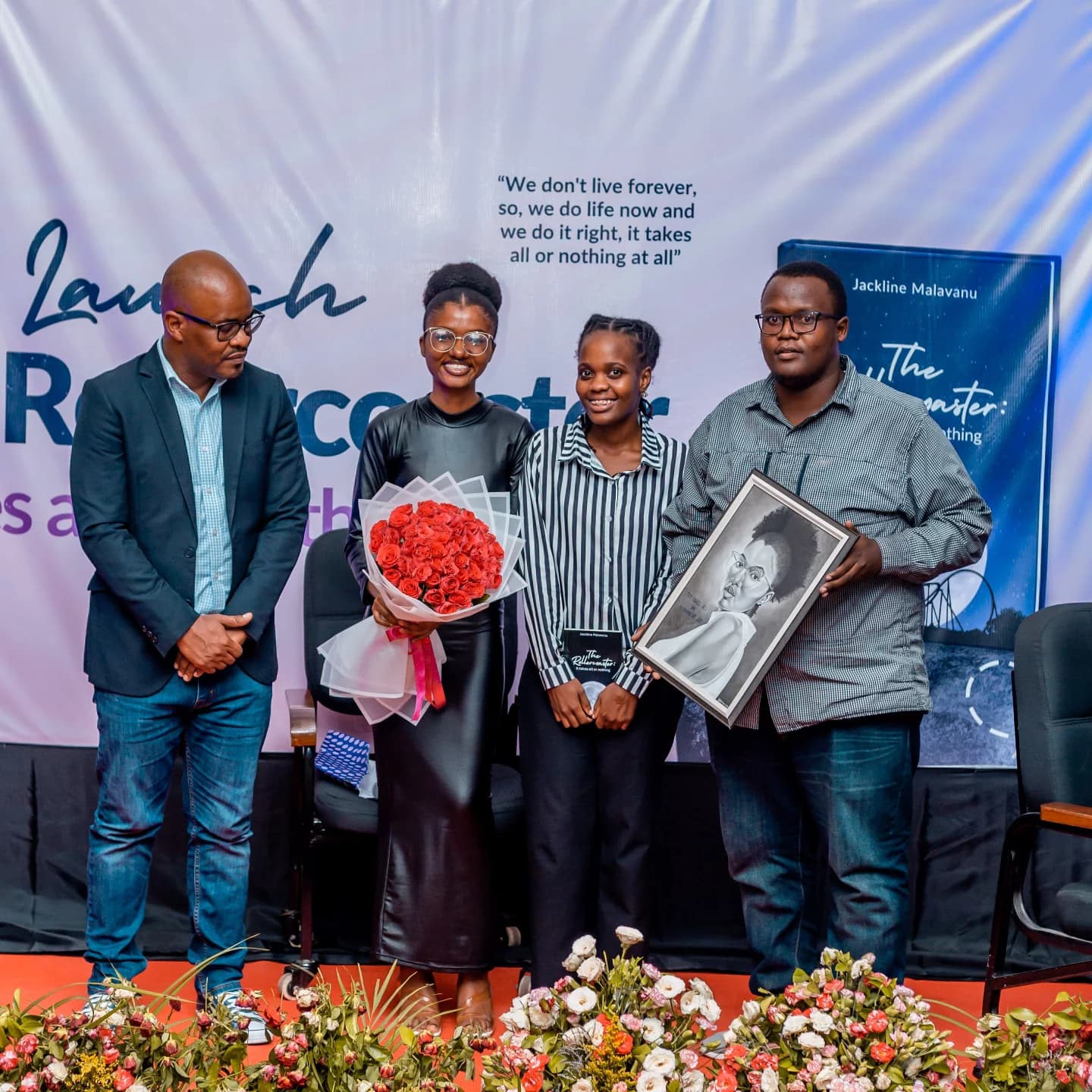 Receiving a framed gift